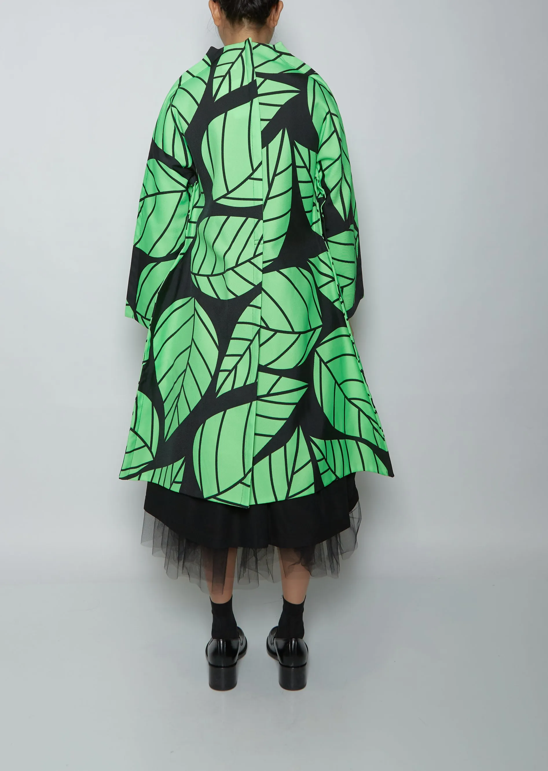 Leaf Print Coat