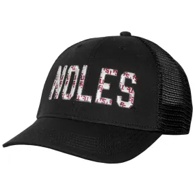 Legacy Noles/repeat Stacked FSU Design Lo-Pro Snapback - Black