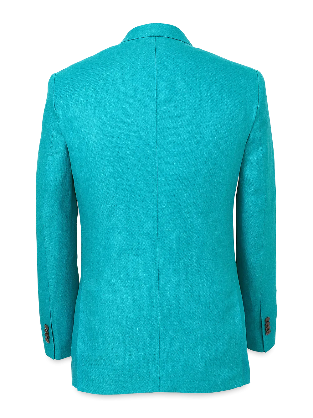 Linen Notch Lapel Sport Coat - Teal