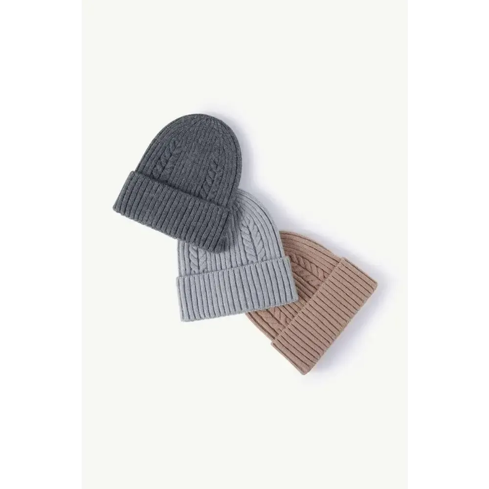 Luxury Cable-Knit Cuff Beanie for Timeless Winter Chic