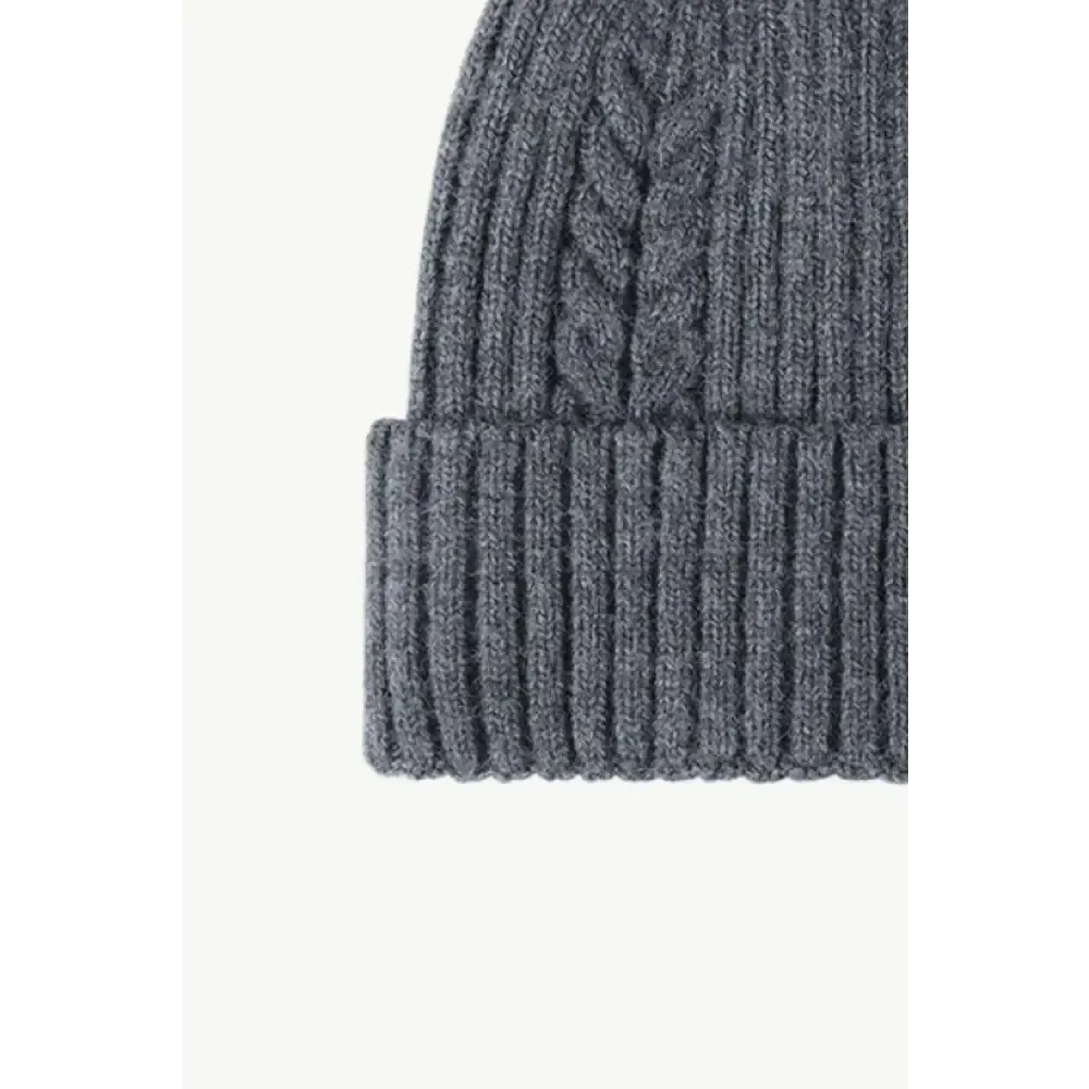 Luxury Cable-Knit Cuff Beanie for Timeless Winter Chic