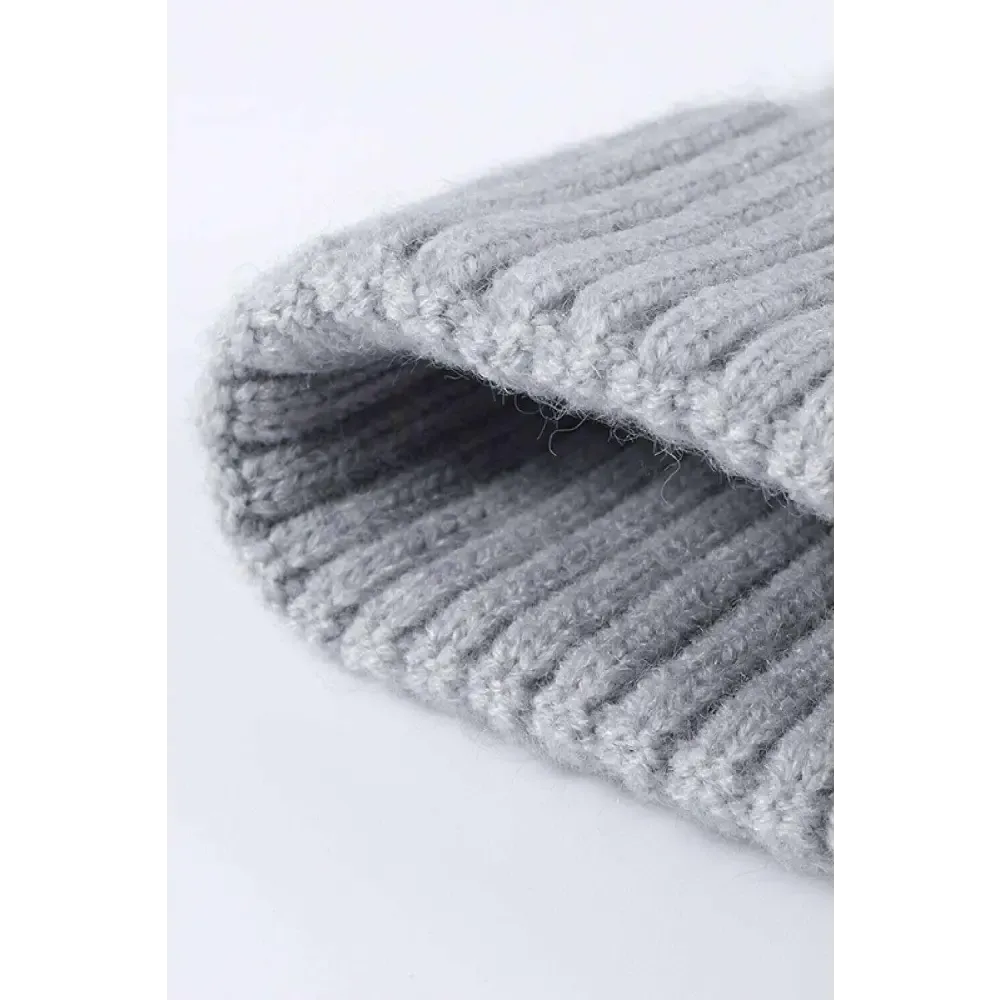 Luxury Cable-Knit Cuff Beanie for Timeless Winter Chic