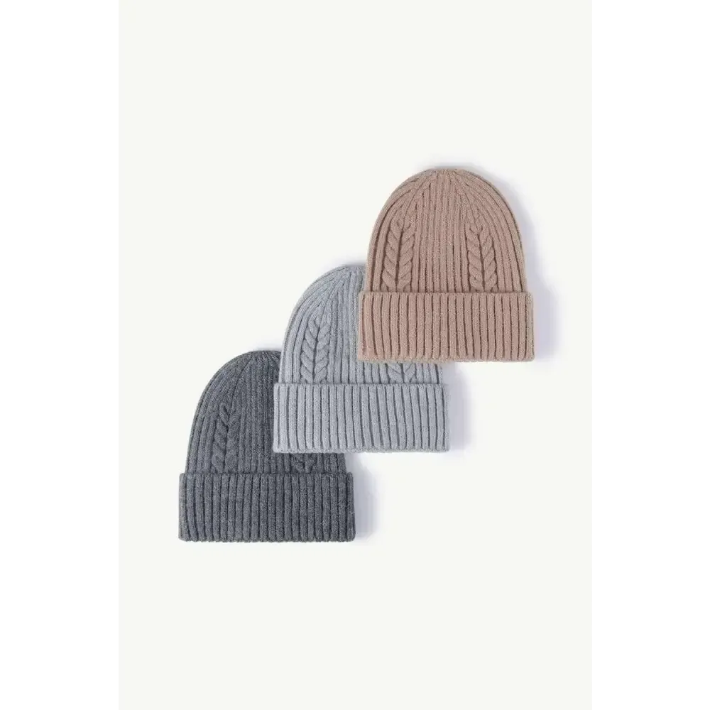 Luxury Cable-Knit Cuff Beanie for Timeless Winter Chic