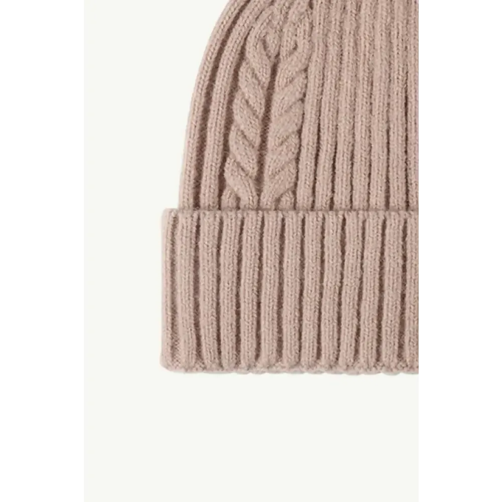 Luxury Cable-Knit Cuff Beanie for Timeless Winter Chic