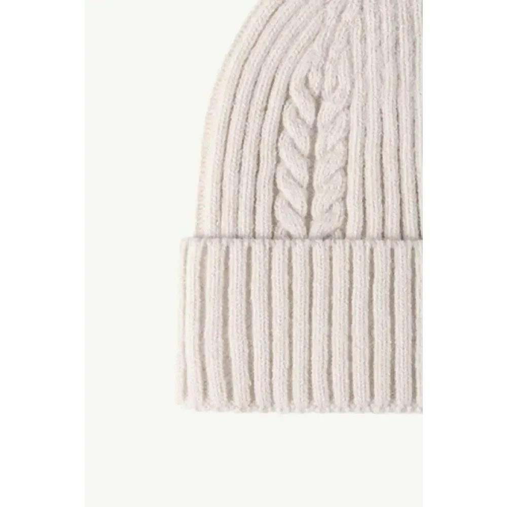 Luxury Cable-Knit Cuff Beanie for Timeless Winter Chic