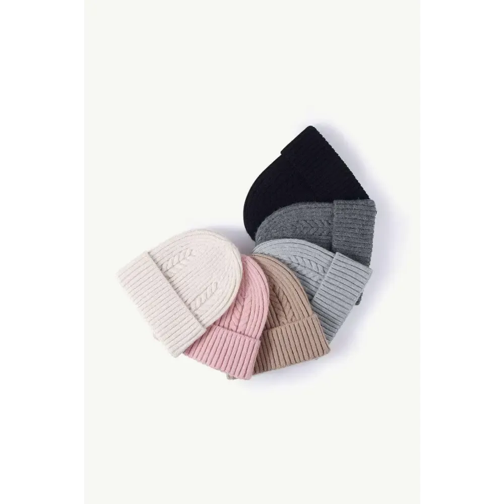 Luxury Cable-Knit Cuff Beanie for Timeless Winter Chic