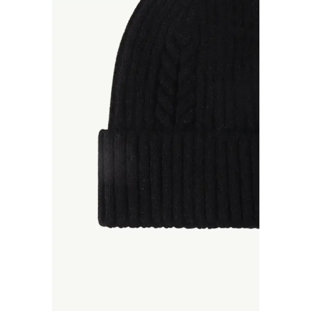 Luxury Cable-Knit Cuff Beanie for Timeless Winter Chic