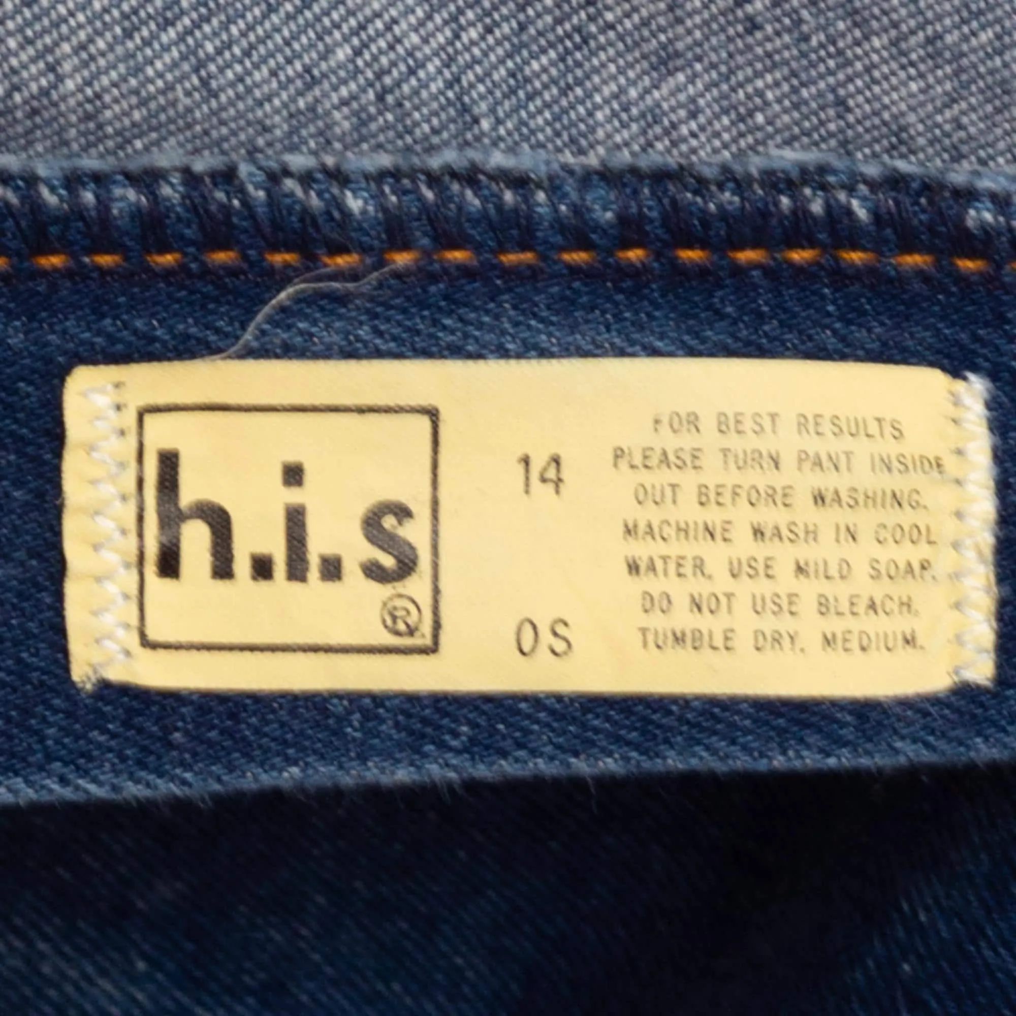 Medium 70s Chic by H.I.S. Dark Wash High Waisted Jeans 28"-29.5"