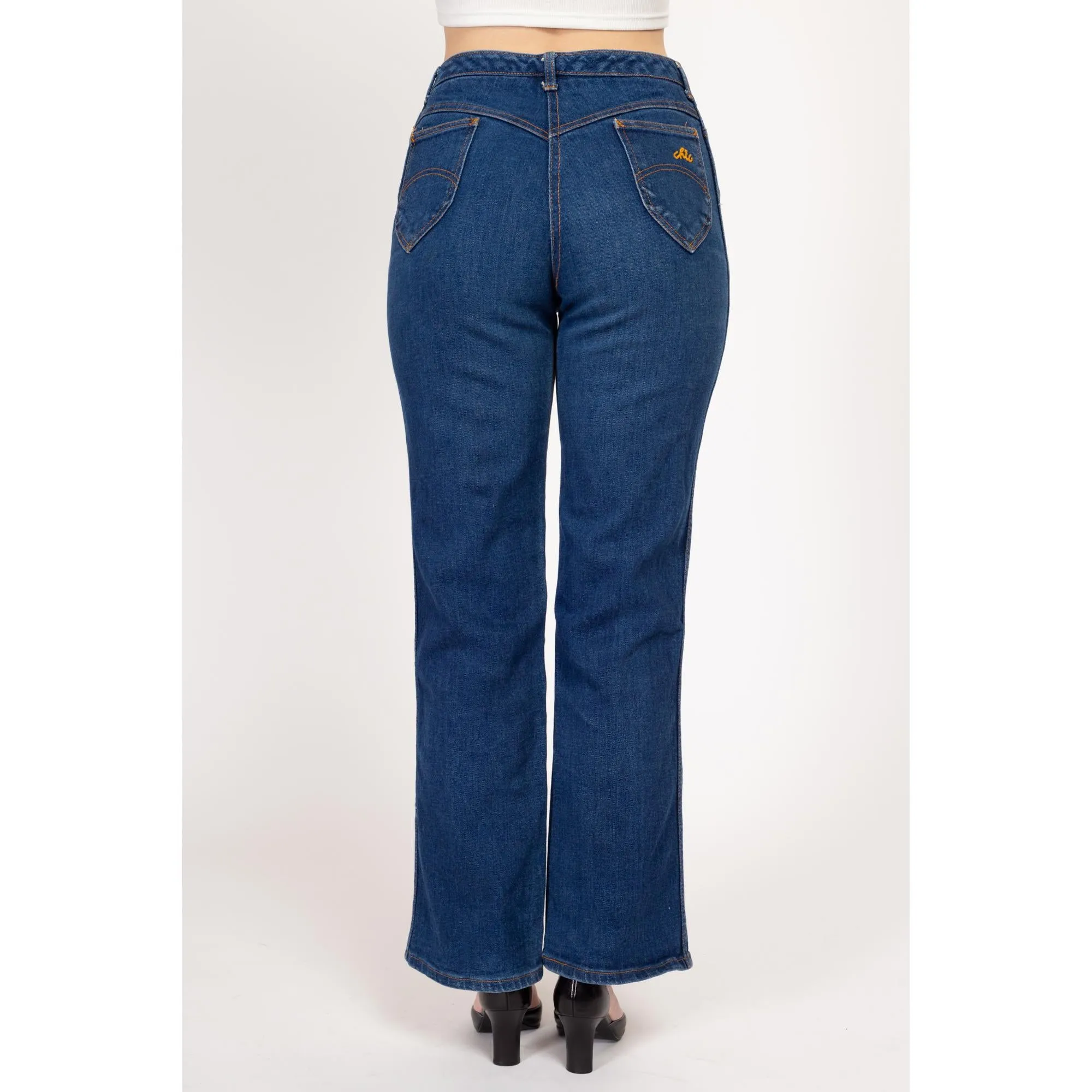 Medium 70s Chic by H.I.S. Dark Wash High Waisted Jeans 28"-29.5"