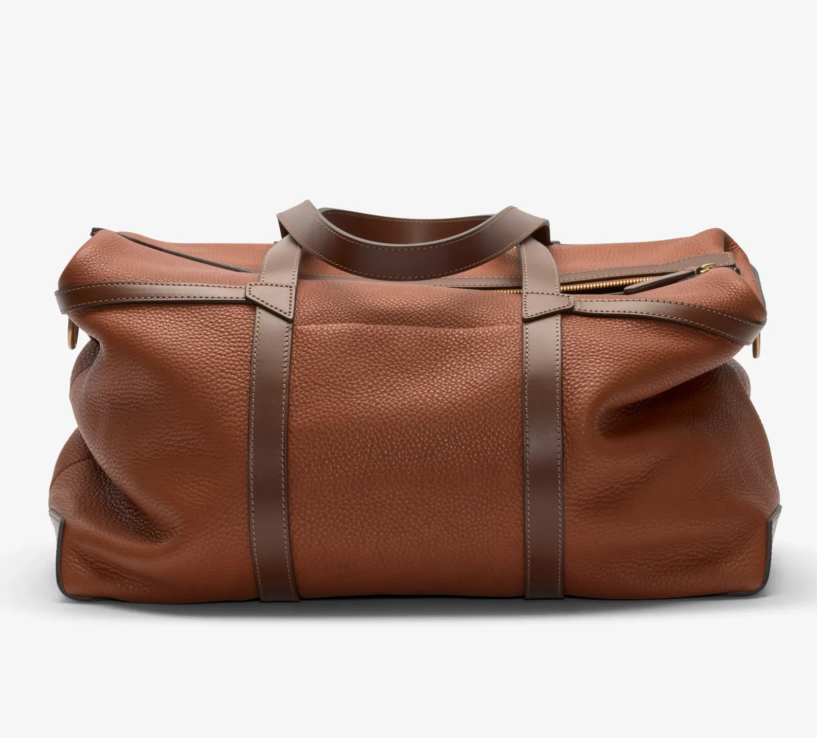 Mismo Tour Leather Duffle in Tabac/Cuoio