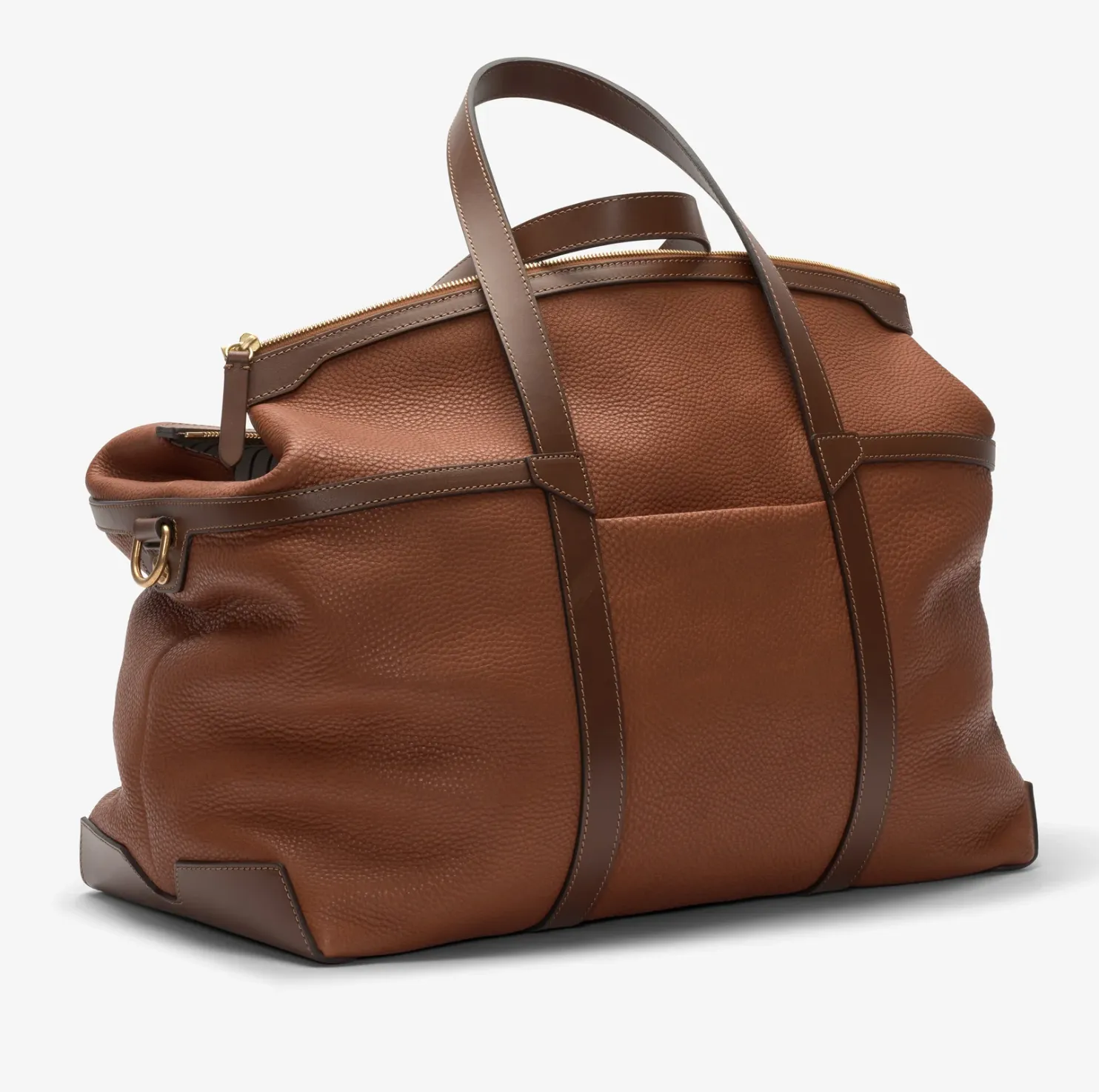 Mismo Tour Leather Duffle in Tabac/Cuoio