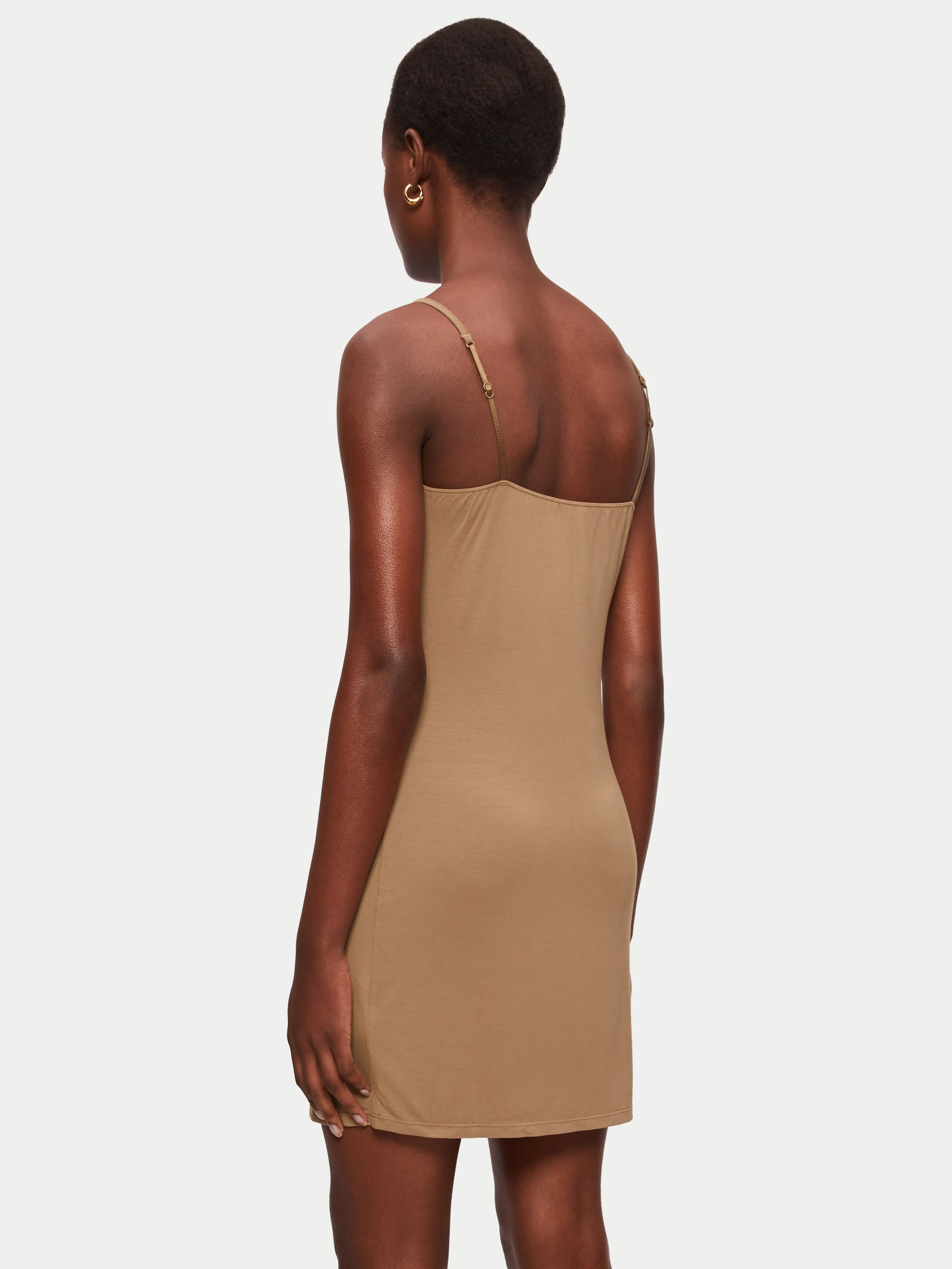 Modal Slip Dress | Coffee