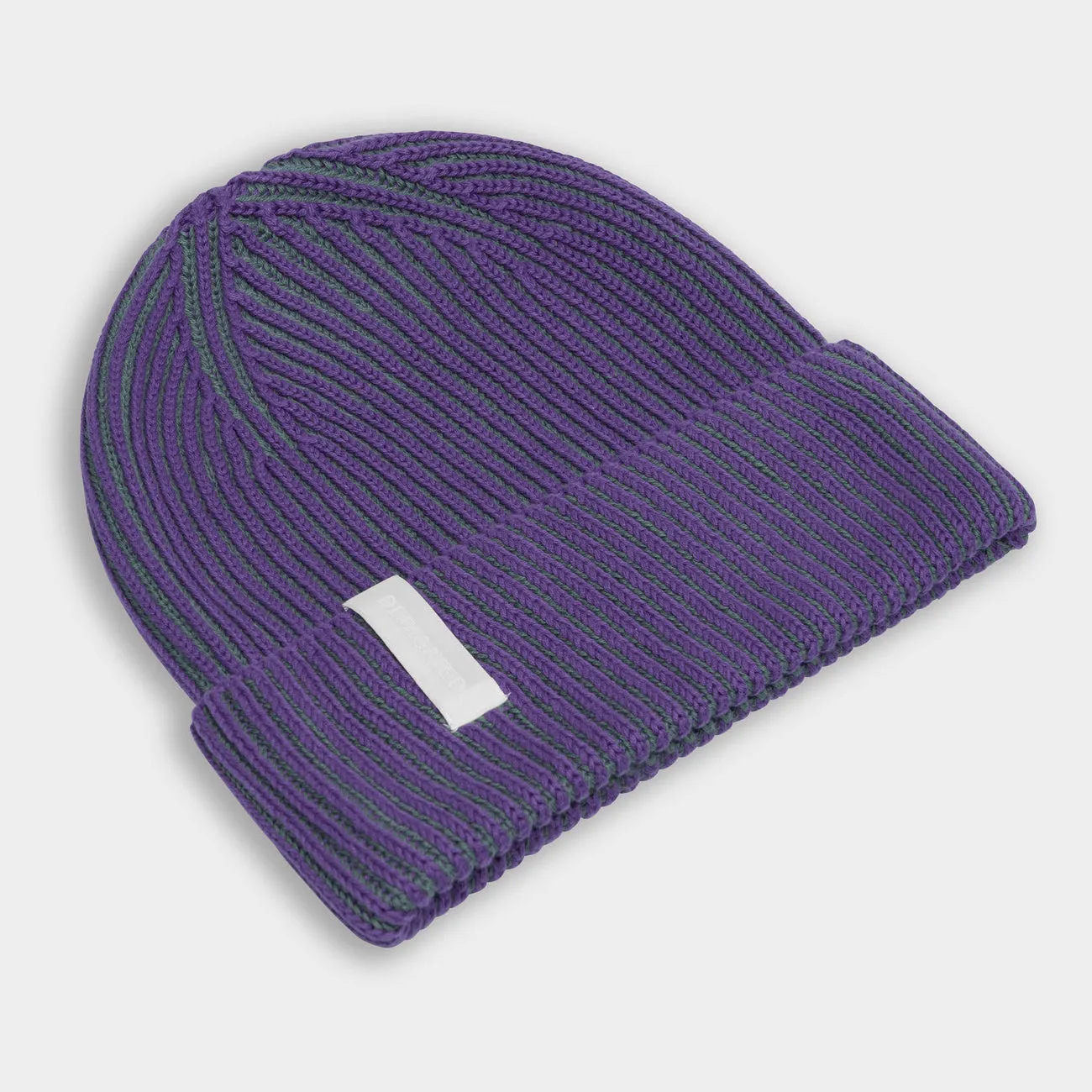 Narvik Brioche Beanie - Purple/Green