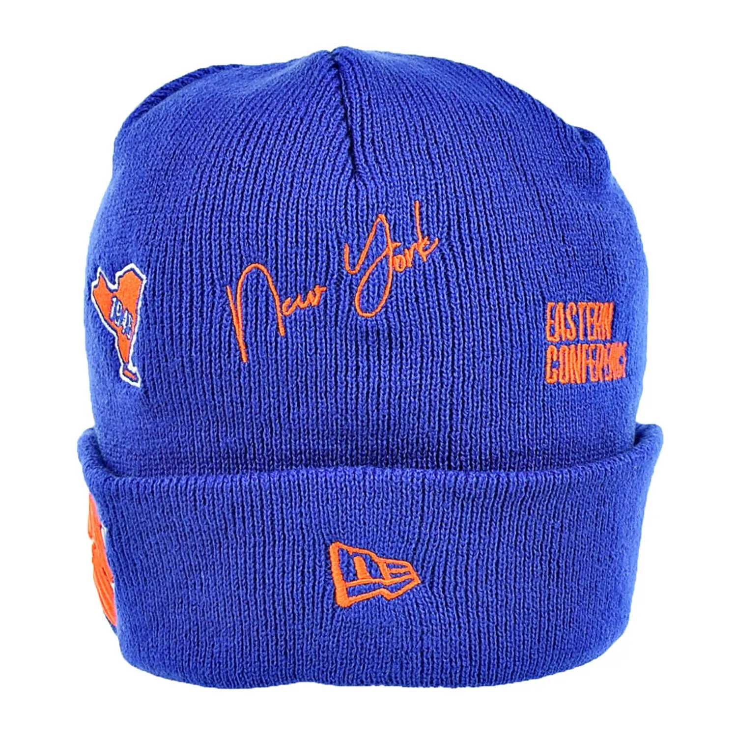 New Era New York Knicks Identity Cuffed Knit Men's Winter Beanie Blue