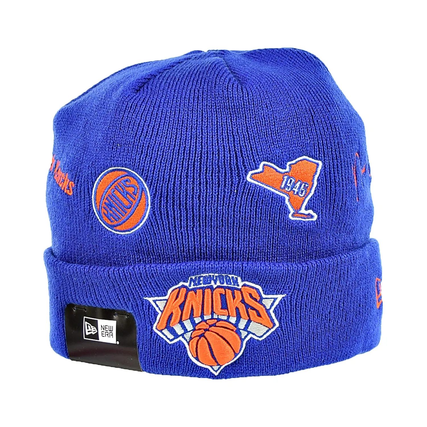 New Era New York Knicks Identity Cuffed Knit Men's Winter Beanie Blue