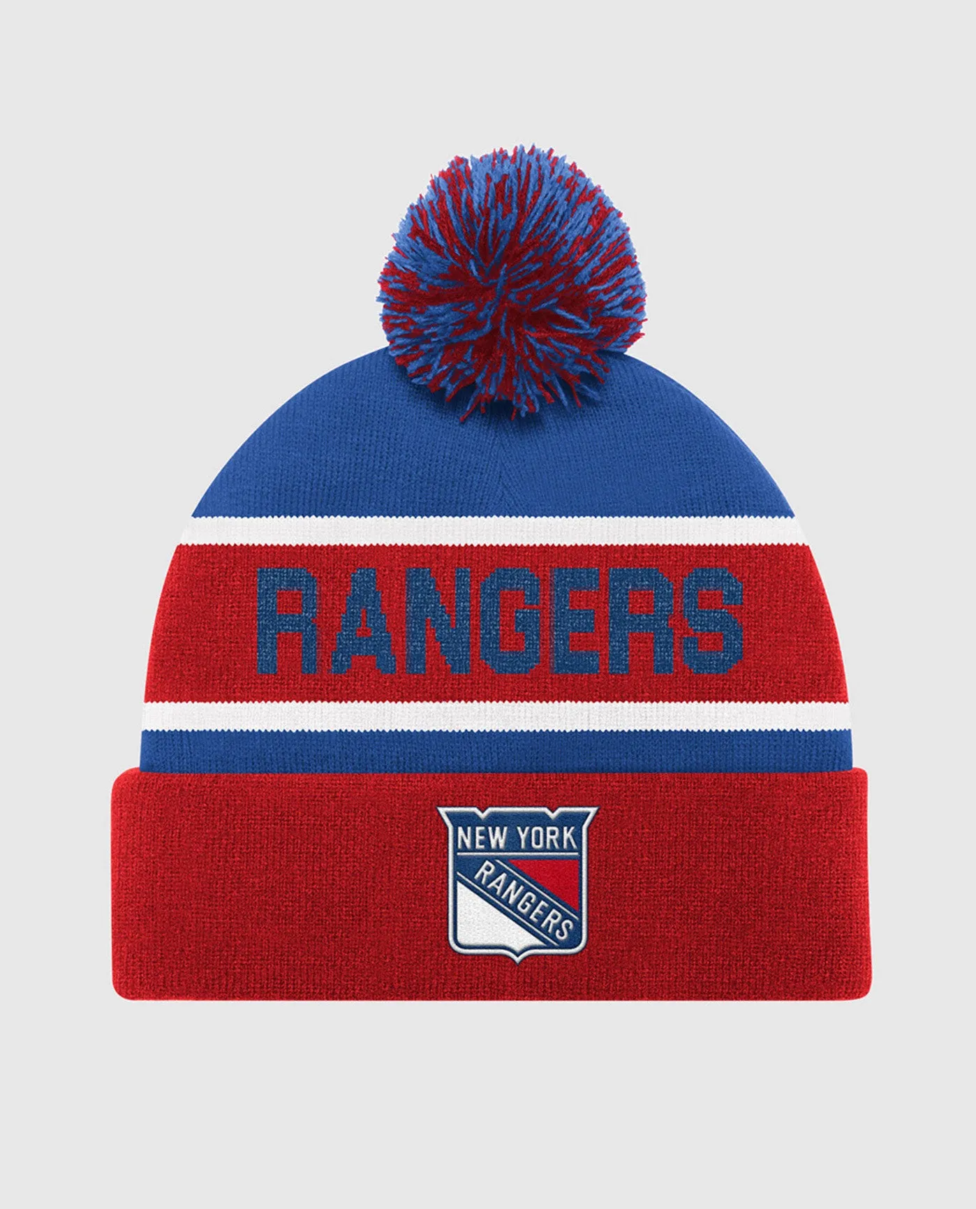 New York Rangers Pom Beanie