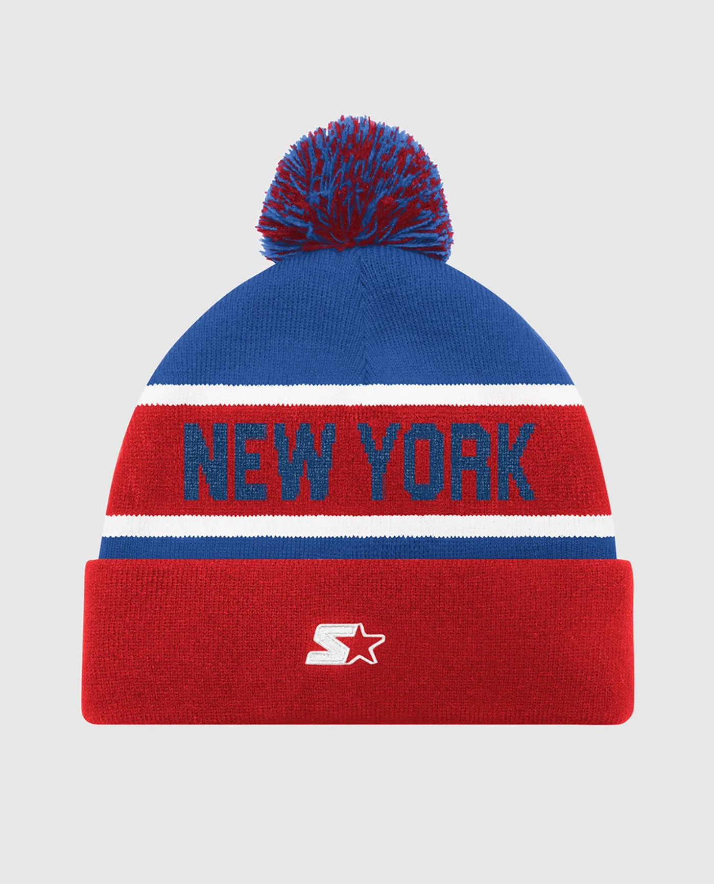 New York Rangers Pom Beanie