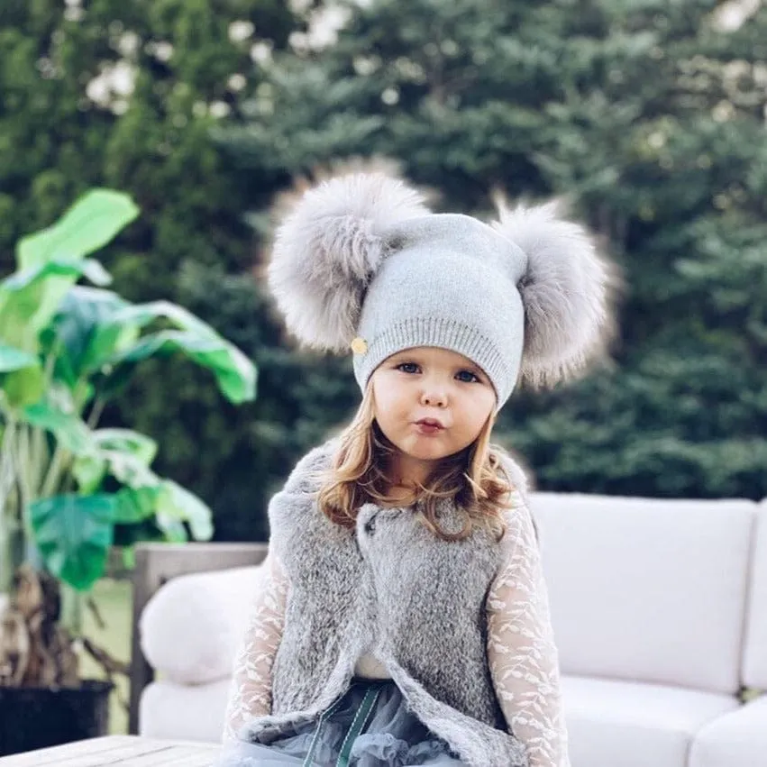 Nikita Double Pom Angora Hat