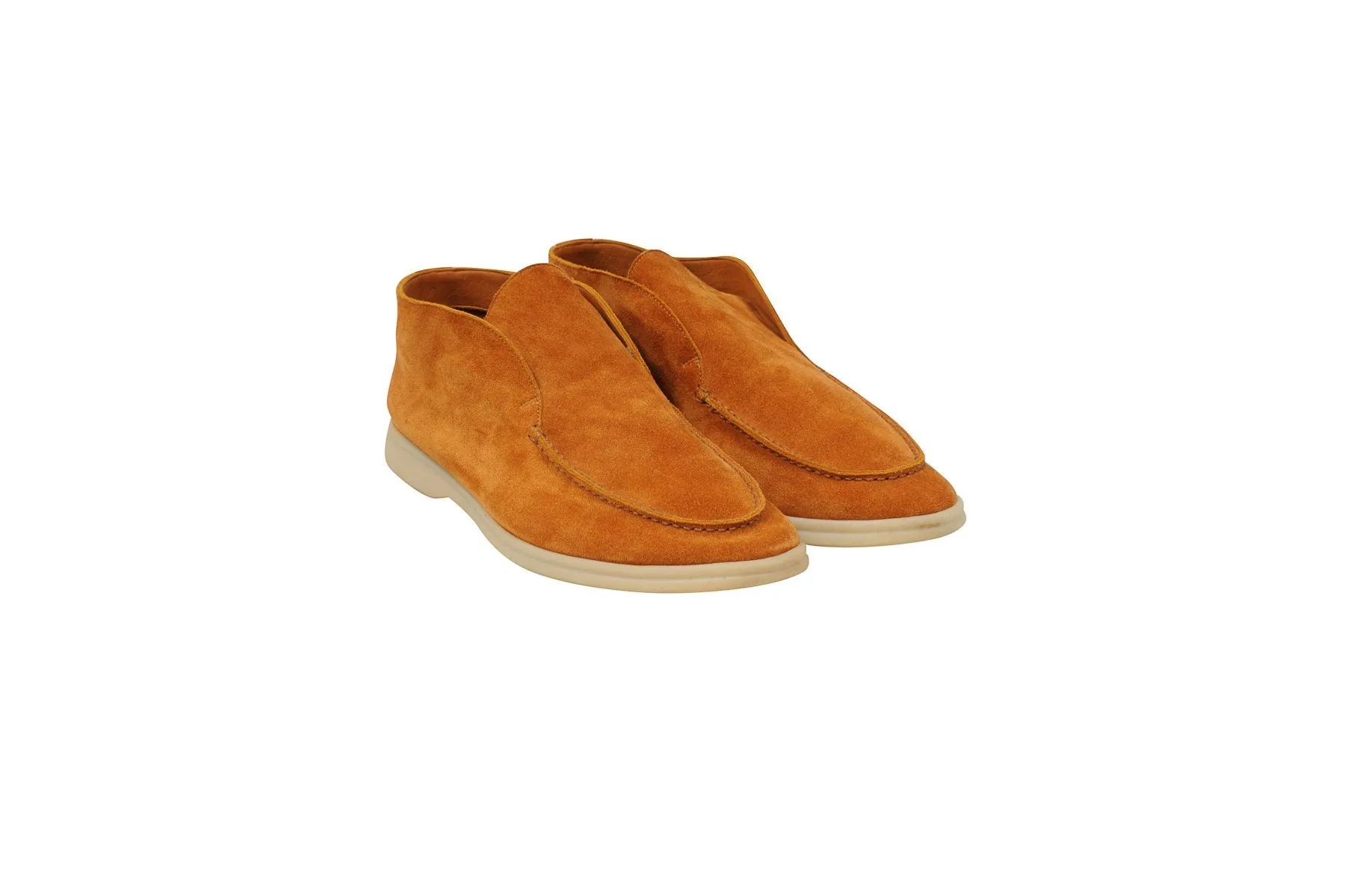 Orange Suede Uomo Open Walk