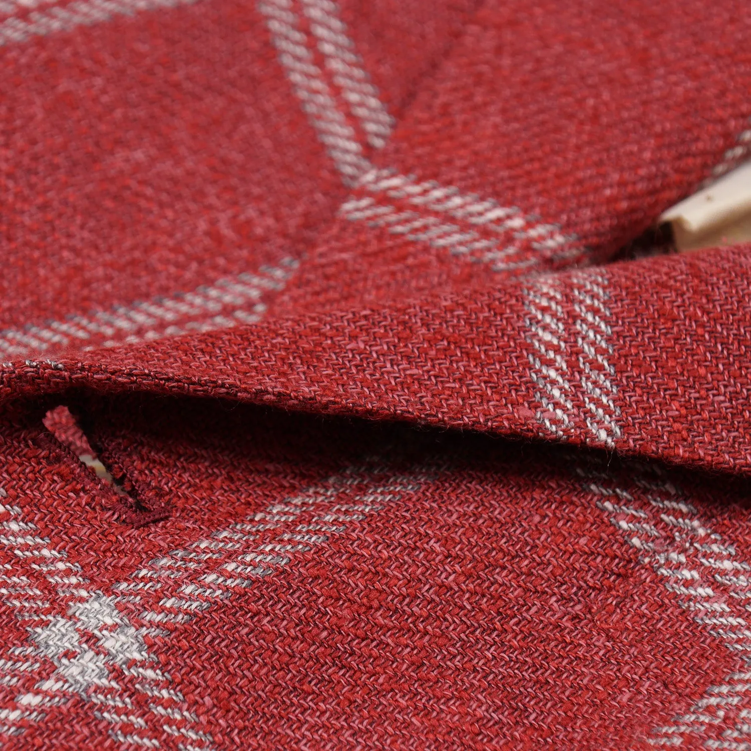 Orazio Luciano Windowpane Silk and Linen Sport Coat