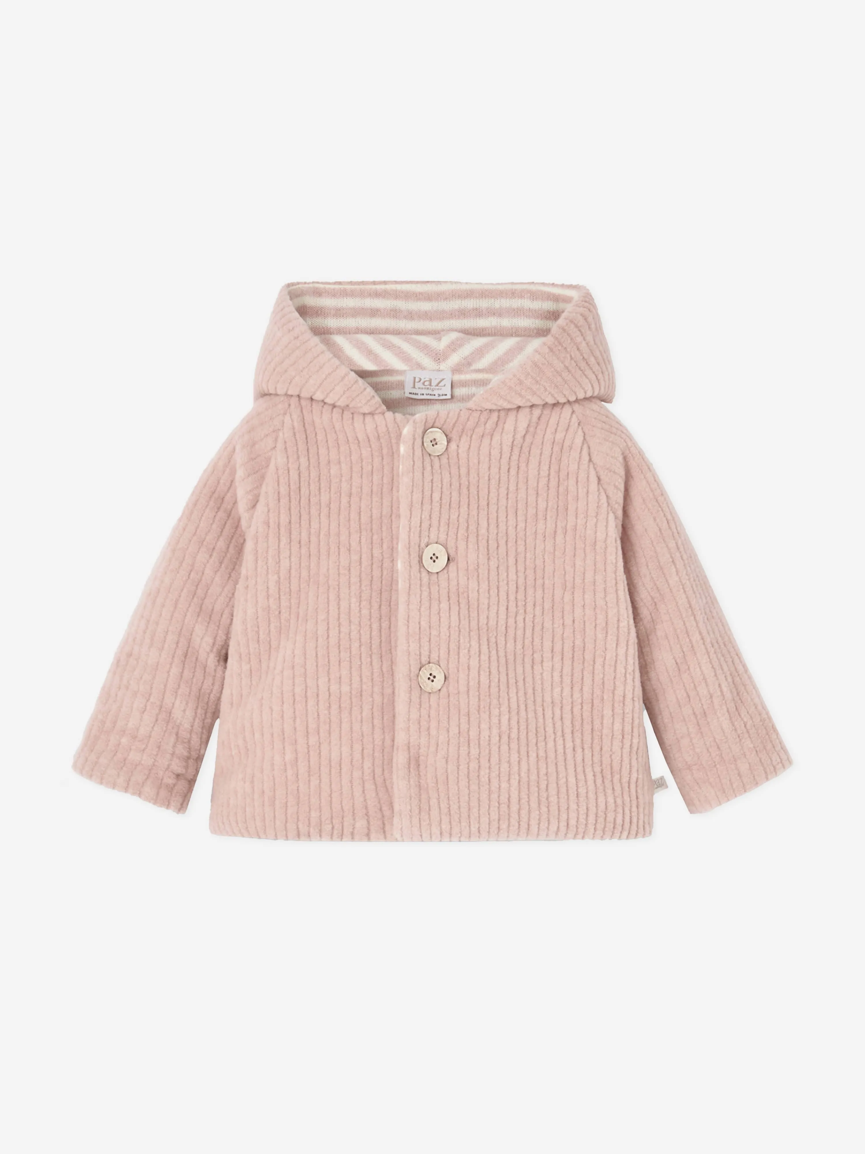 Paz Rodriguez Baby Girls Bunny Ears Coat in Pink