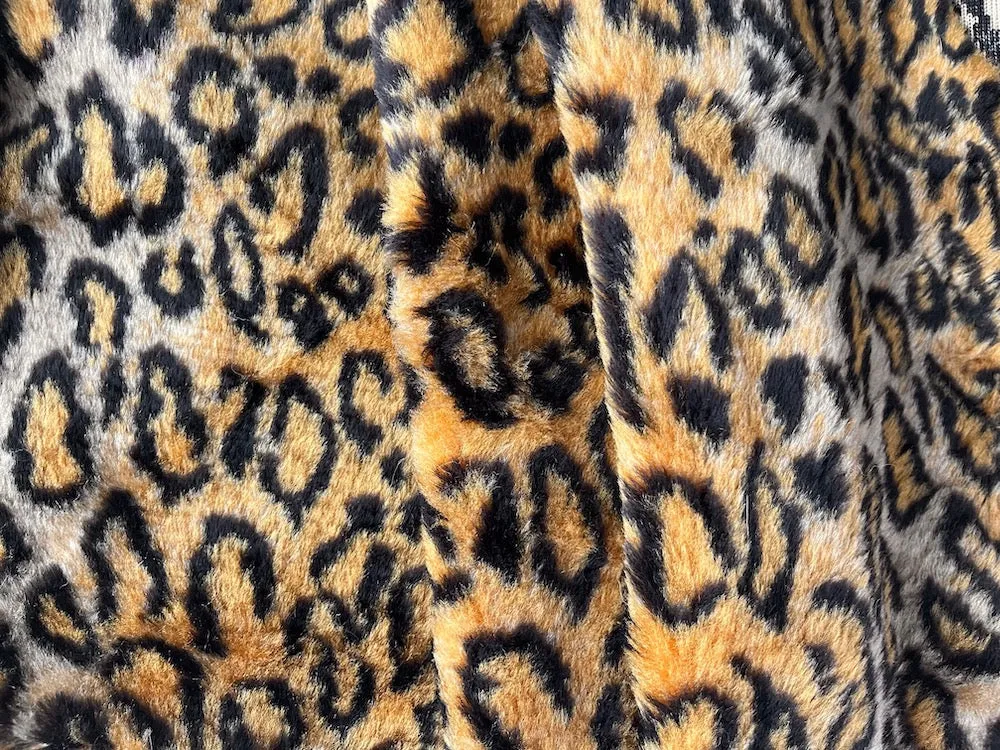 Plush Leopard-Goes-With-Everything Polyester Blend Faux Fur