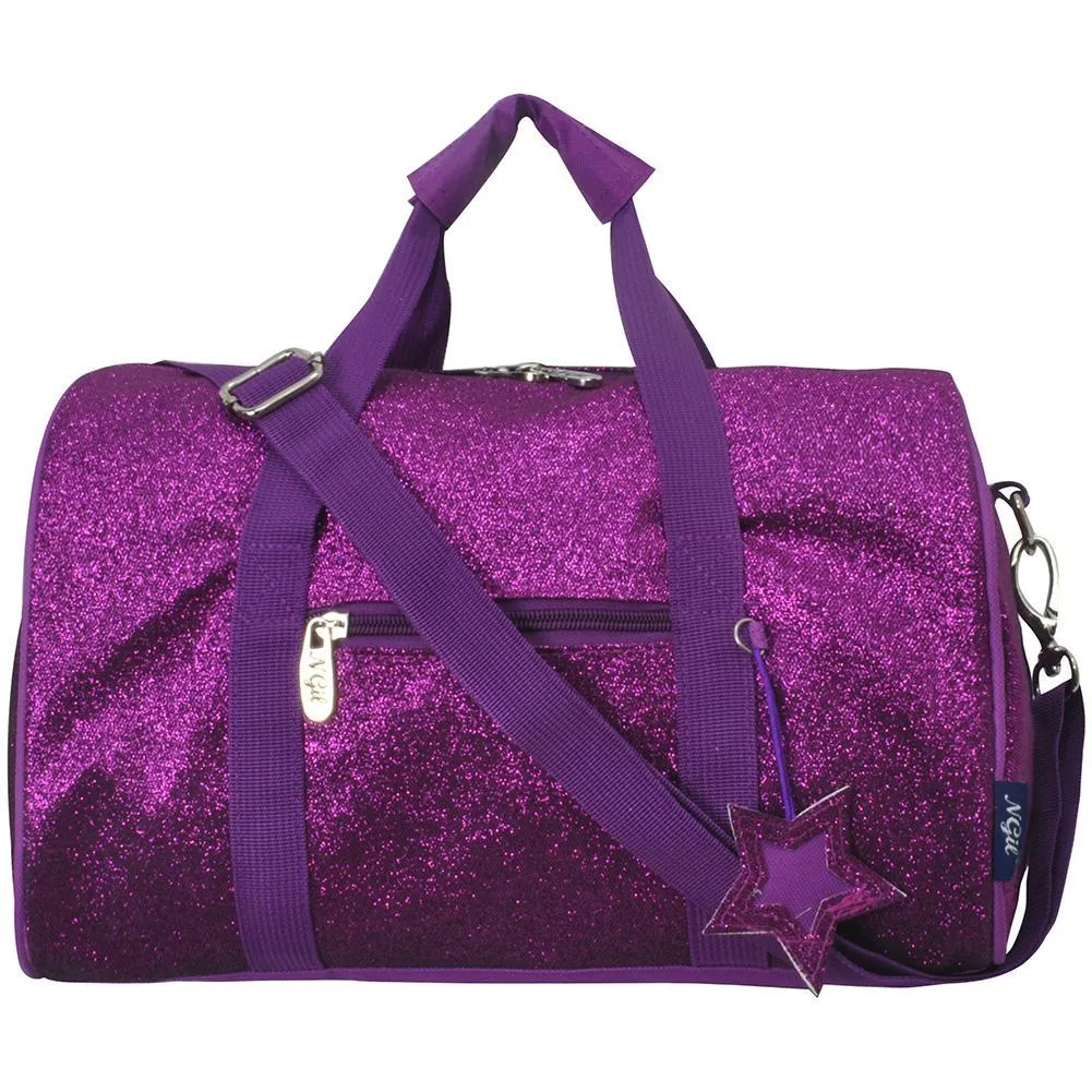 Purple Mini Glitter NGIL Duffel Bag