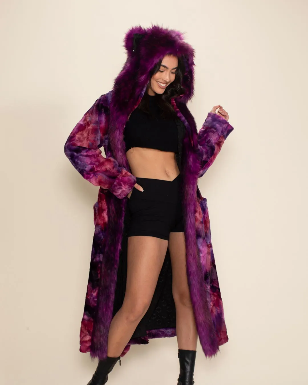 Purple Panther Classic Faux Fur Style Robe | Women's