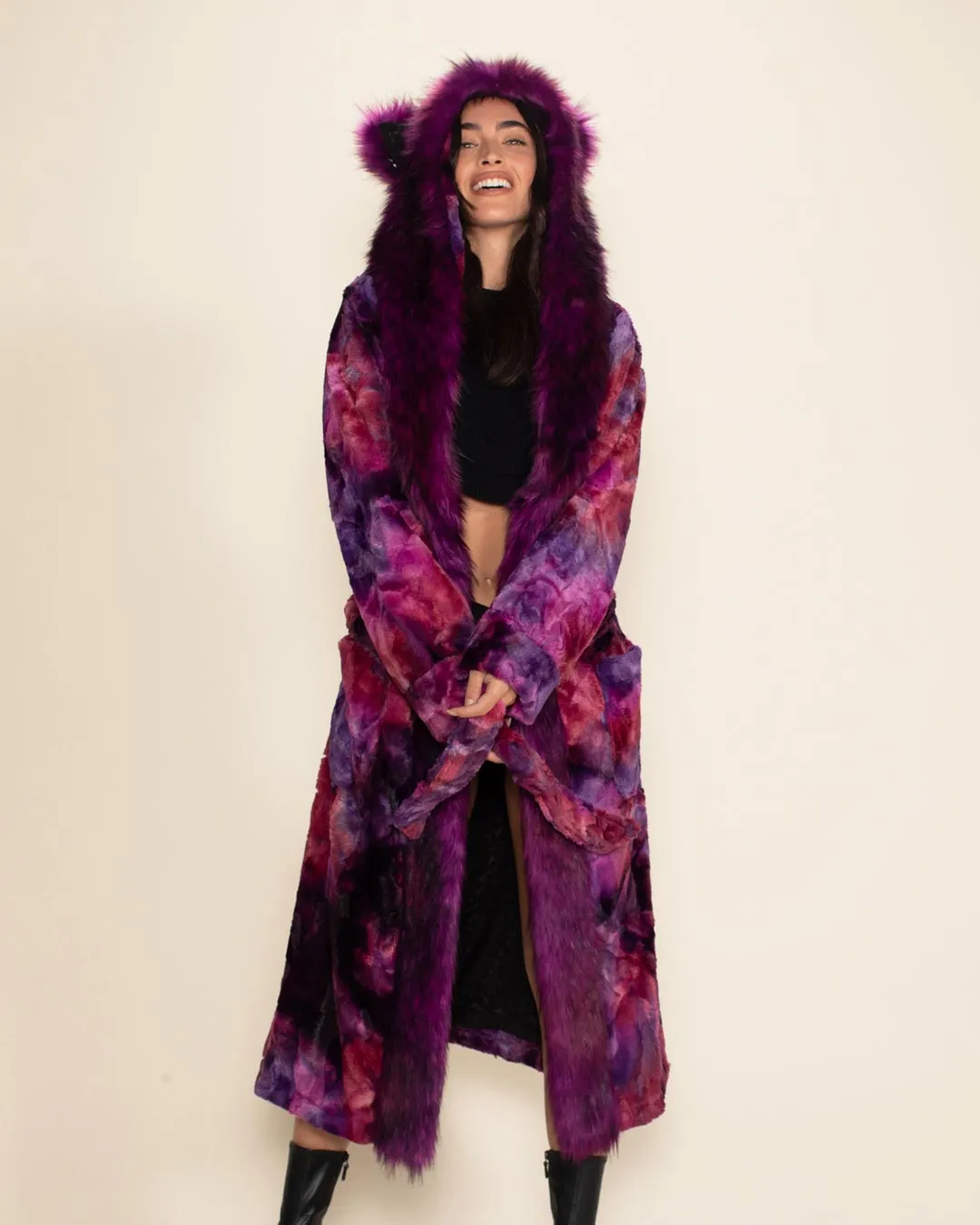 Purple Panther Classic Faux Fur Style Robe | Women's