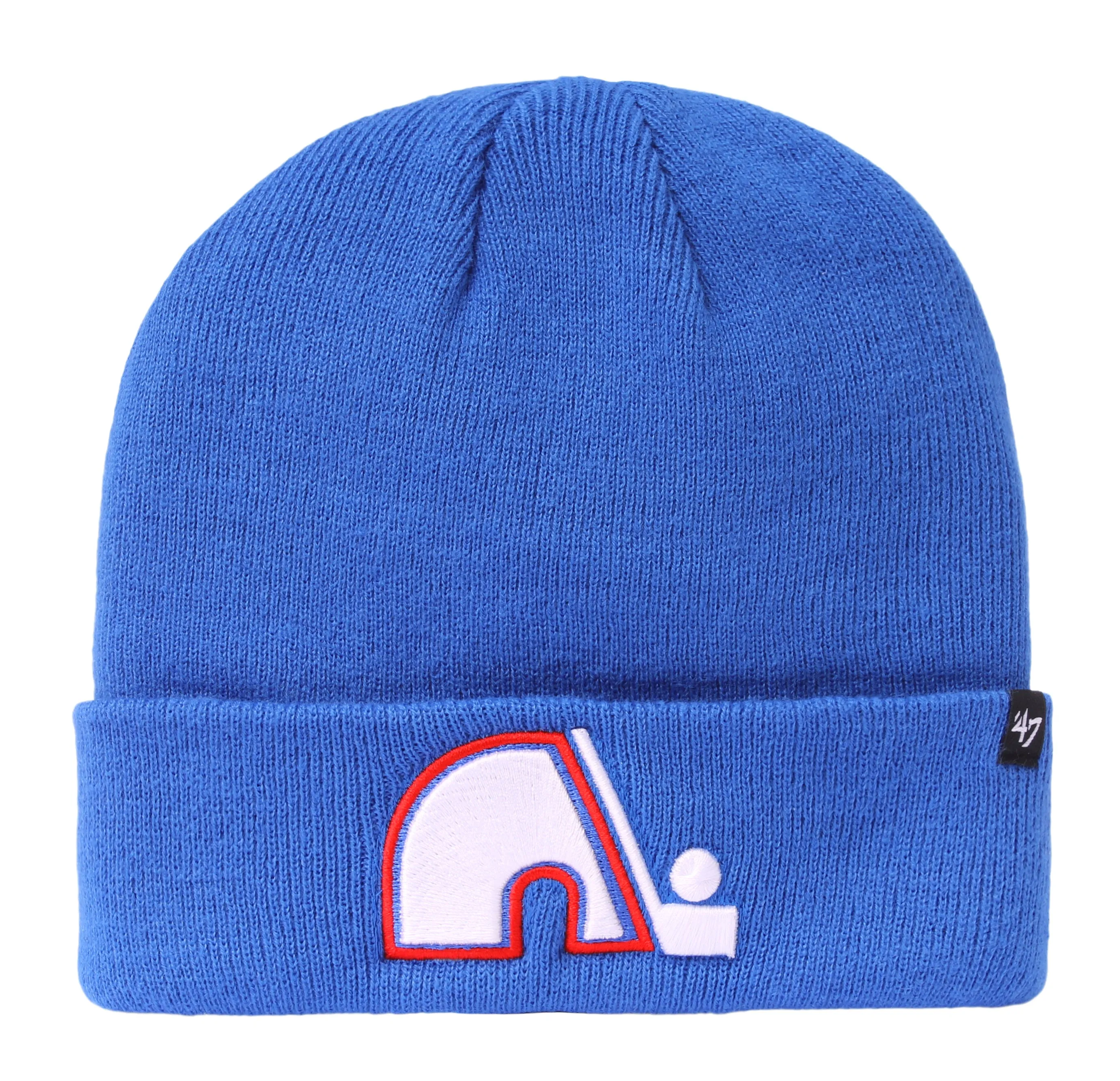 Quebec Nordiques NHL 47 Brand Men's Light Blue Raised Cuff Knit Beanie