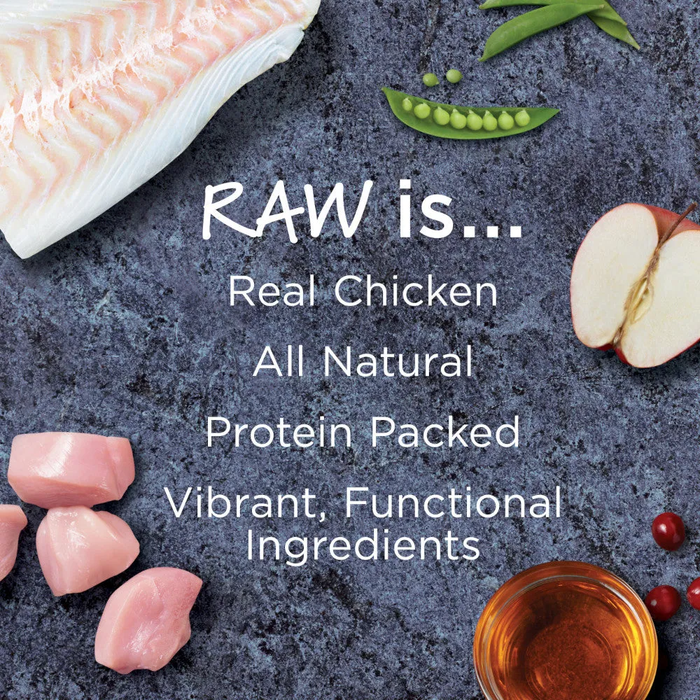 Raw Boost Skin & Coat Grain Free Kibble   Raw Adult Dog Dry Food - Chicken