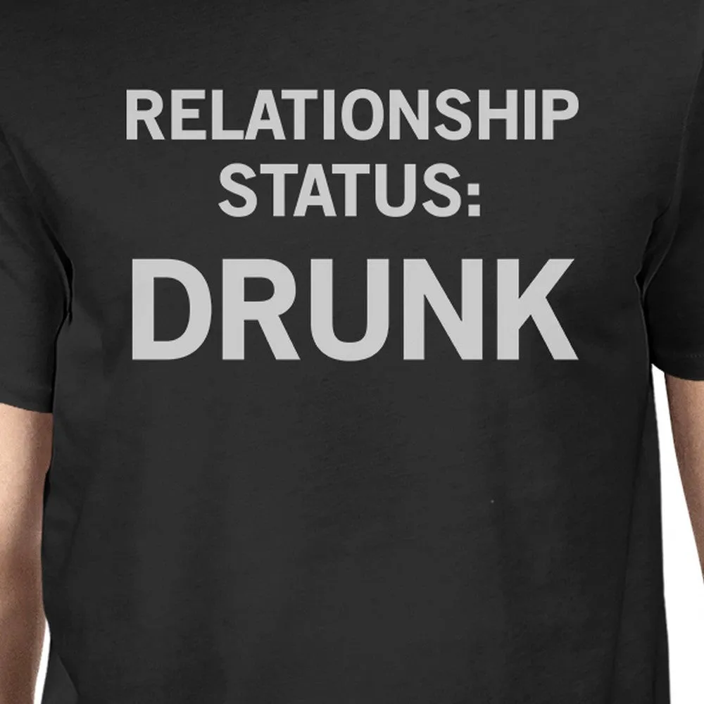 Relationship Status Men's Black Casual Graphic T-Shirt Funny Saying