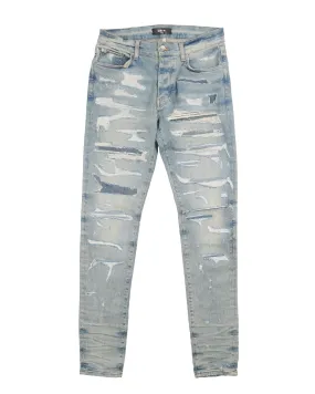 Repaired Distressed Denim