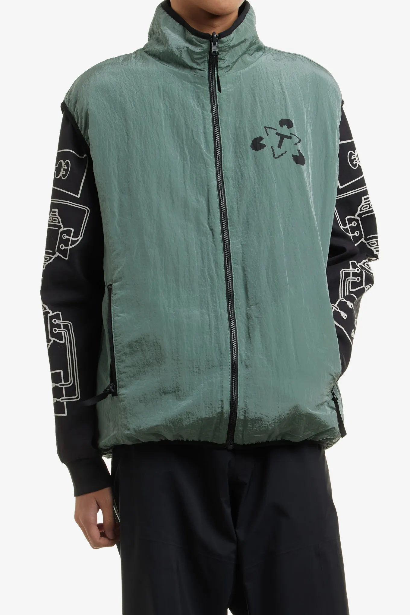 REVERSIBLE FLEECE GILET