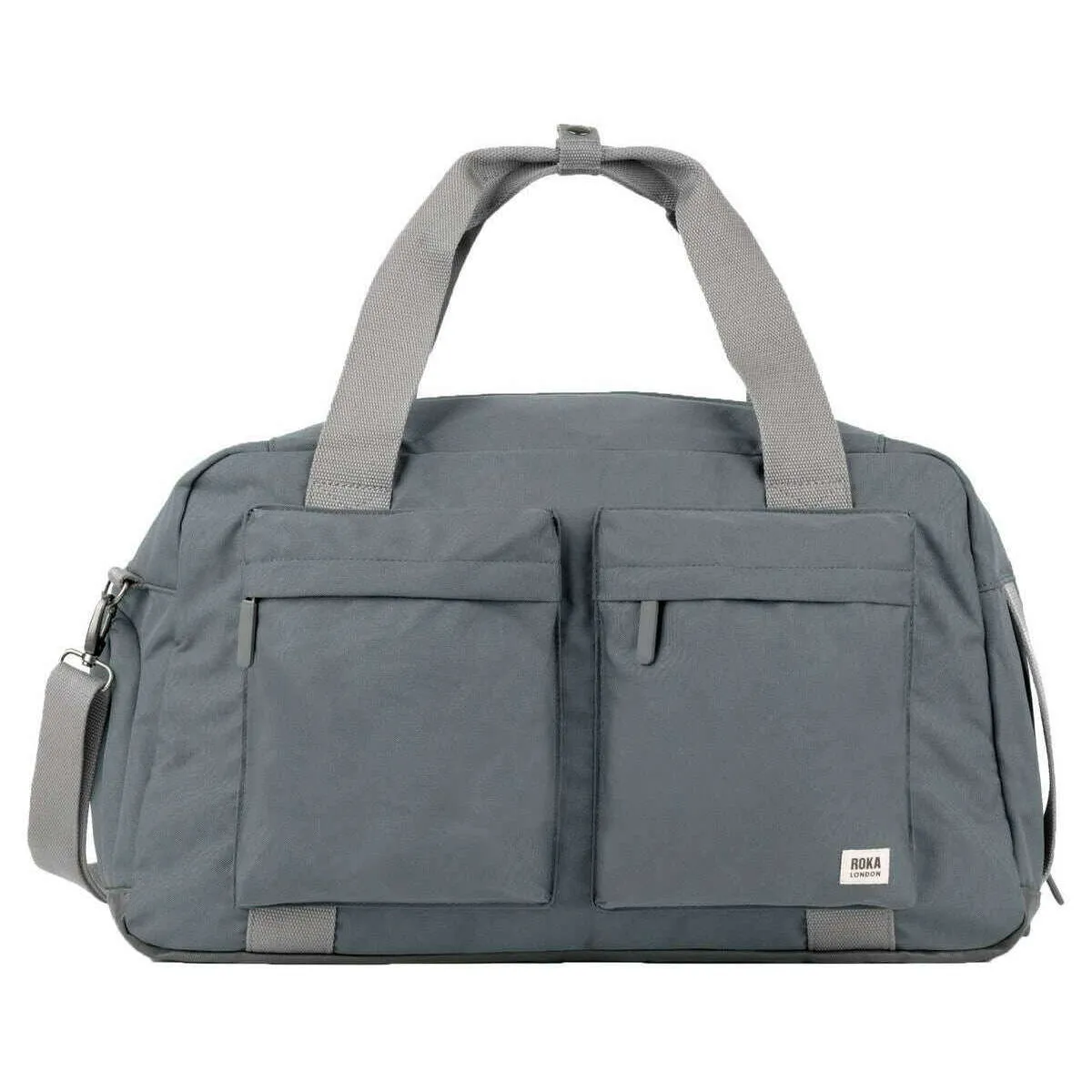 Roka Gatwick Large Recycled Canvas Duffle Bag - Smoke Grey