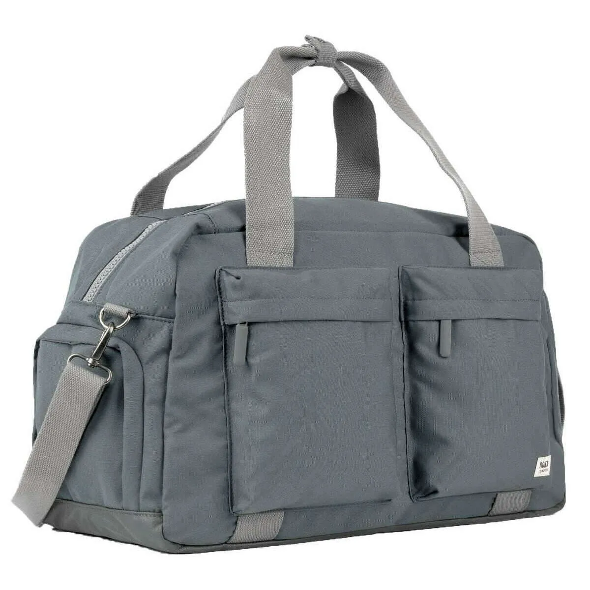 Roka Gatwick Large Recycled Canvas Duffle Bag - Smoke Grey