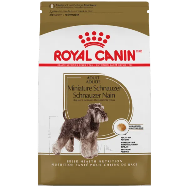 Royal Canin Miniature Schnauzer Adult Dry Dog Food, 10lb