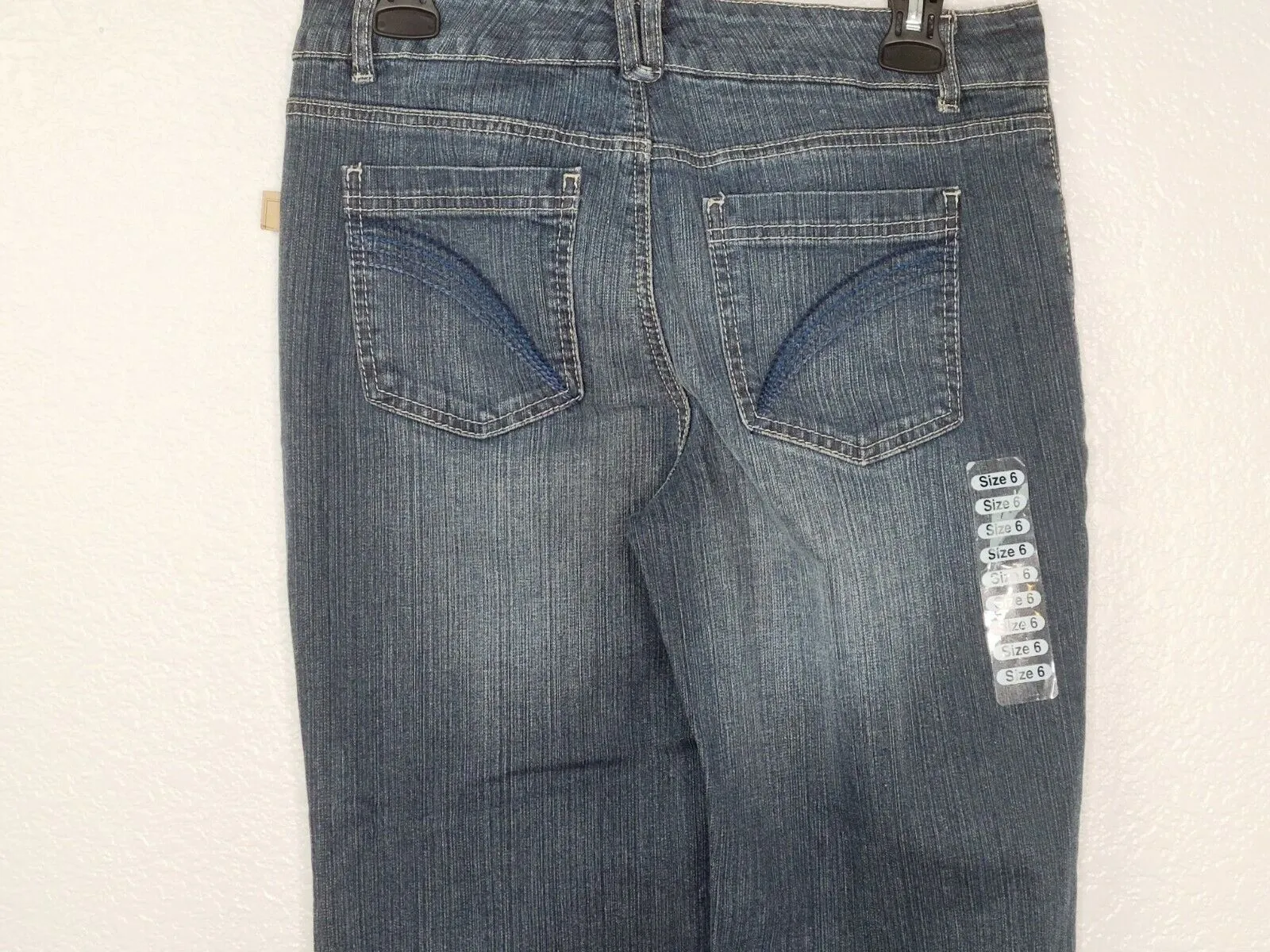 Ruff Hewn Women's Modern Bootcut Mid Rise Medium Wash Denim Jeans Size 6S