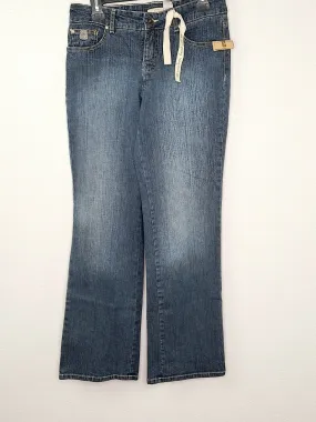 Ruff Hewn Women's Modern Bootcut Mid Rise Medium Wash Denim Jeans Size 6S