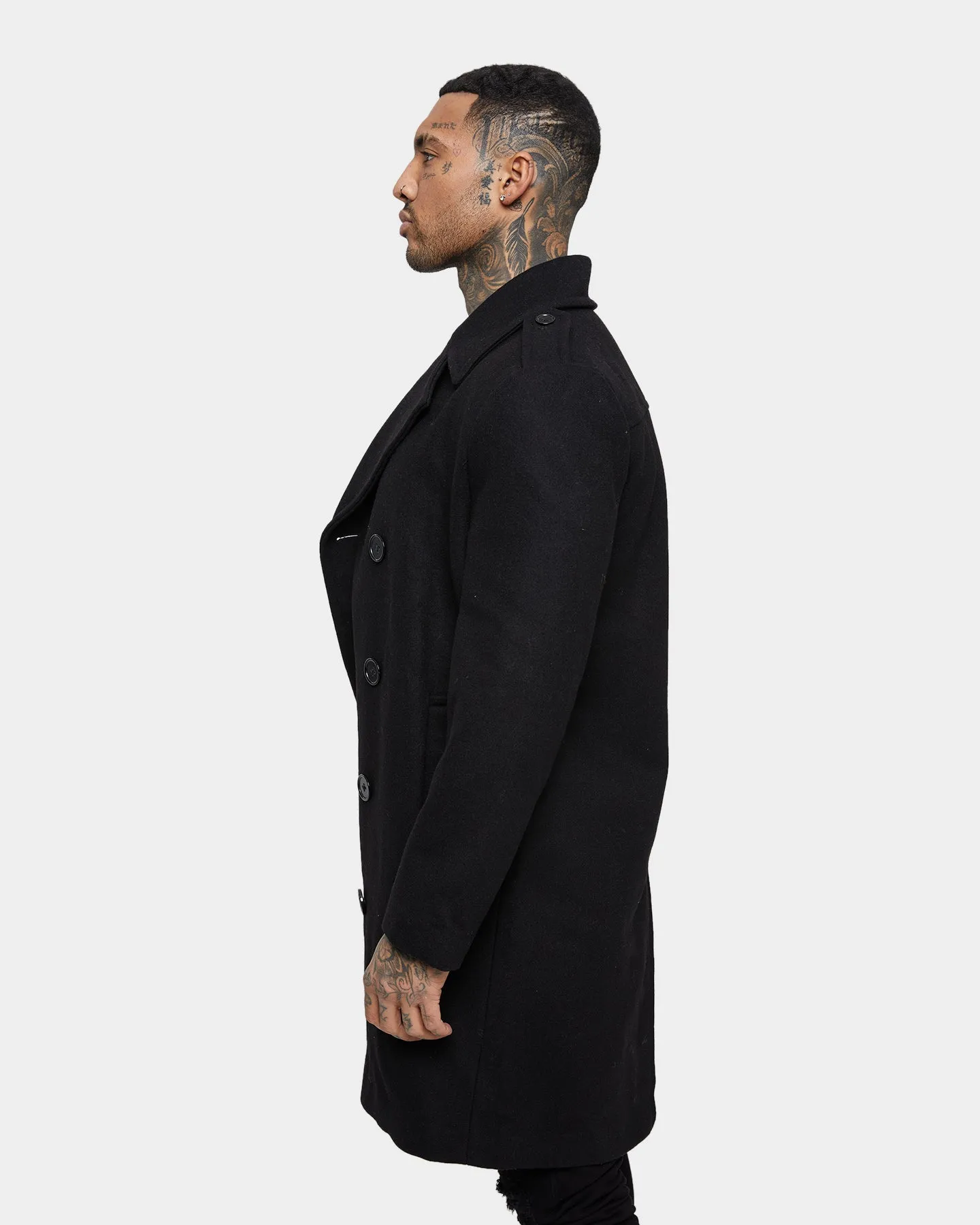 Saint Morta Barons Coat Black