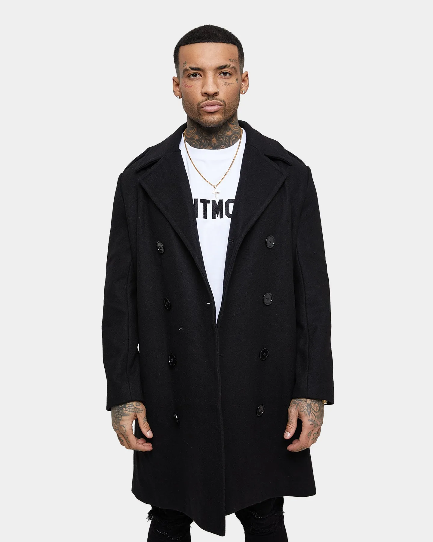 Saint Morta Barons Coat Black