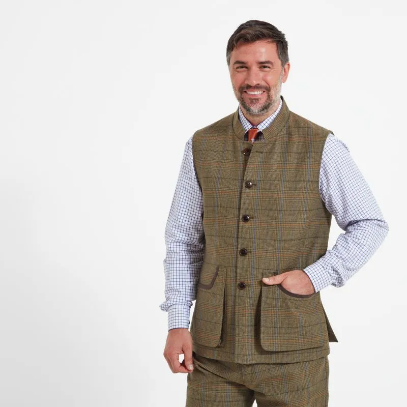 Schoffel Holcot Mens Tweed Waistcoat - Arran Tweed