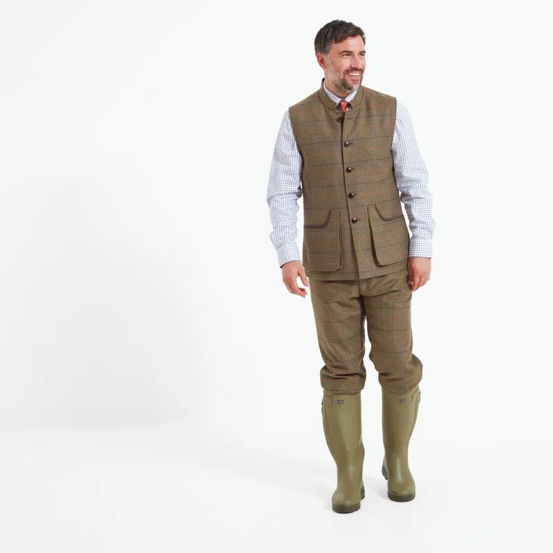 Schoffel Holcot Mens Tweed Waistcoat - Arran Tweed