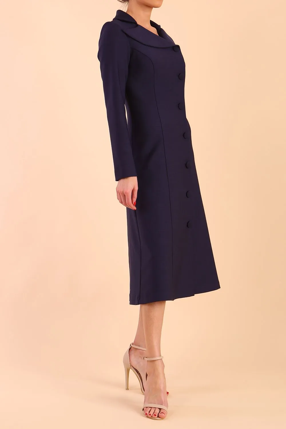 Seed Heston Long Sleeve Coat Dress