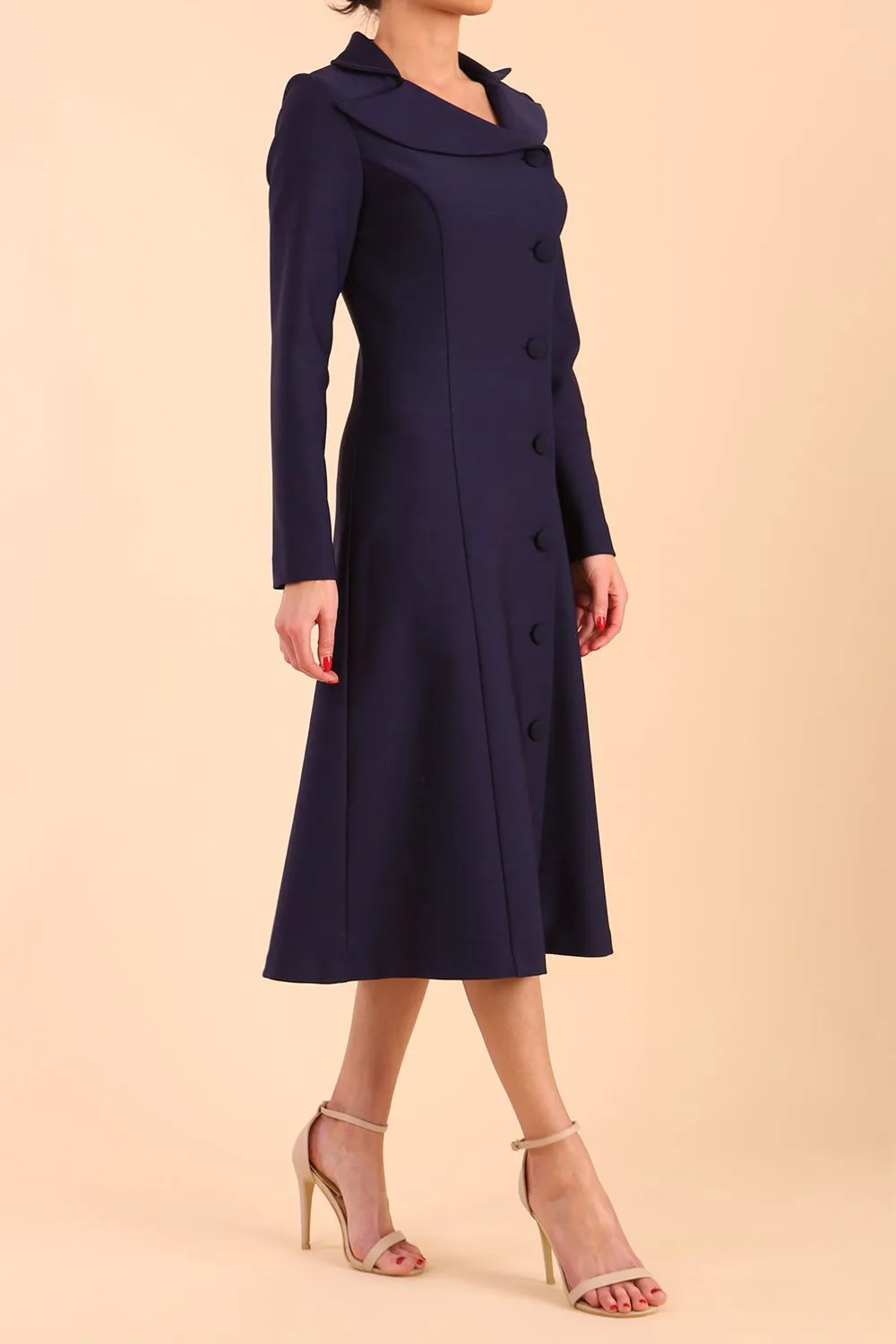 Seed Heston Long Sleeve Coat Dress