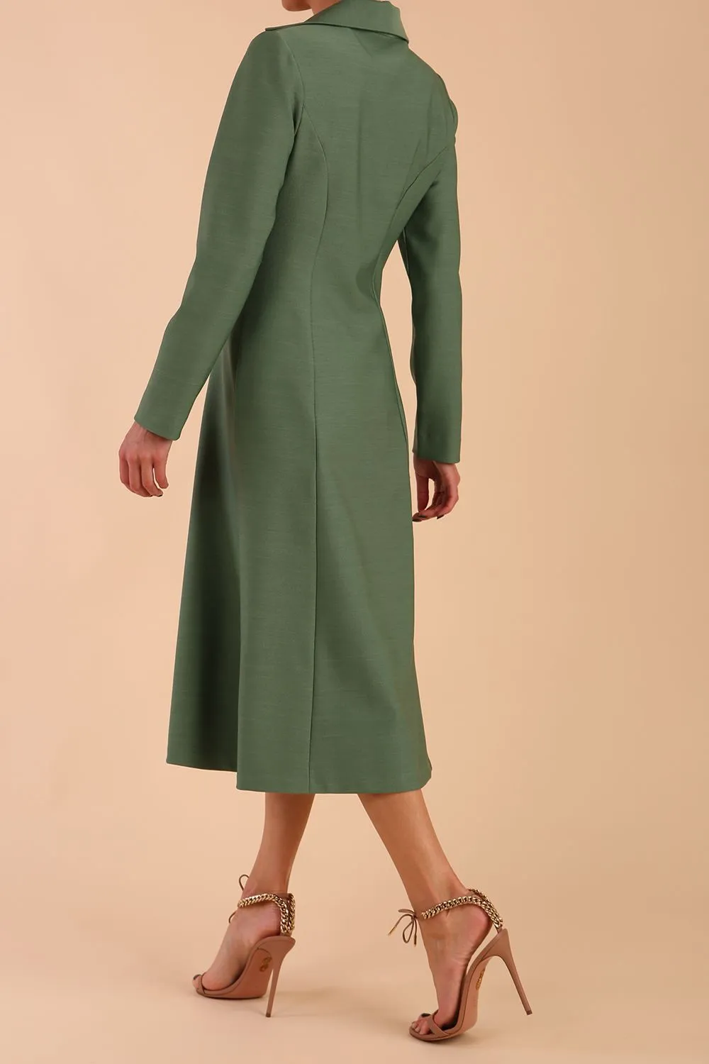 Seed Heston Long Sleeve Coat Dress