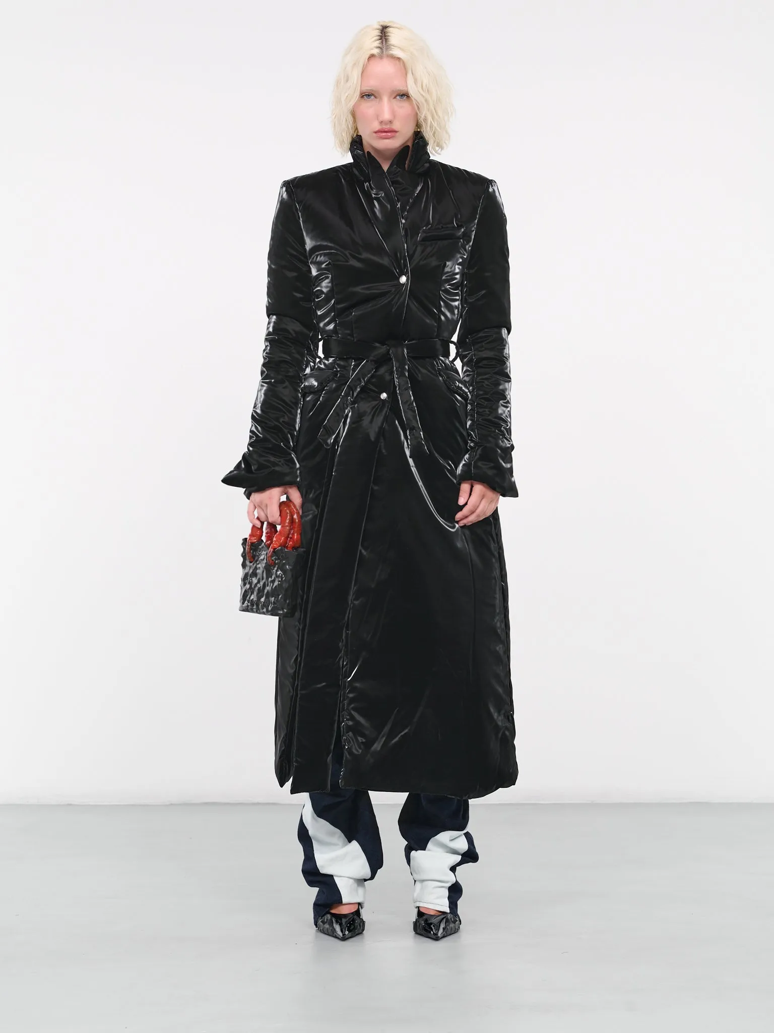 Signature Split Puffer Coat (903202-BLACK)