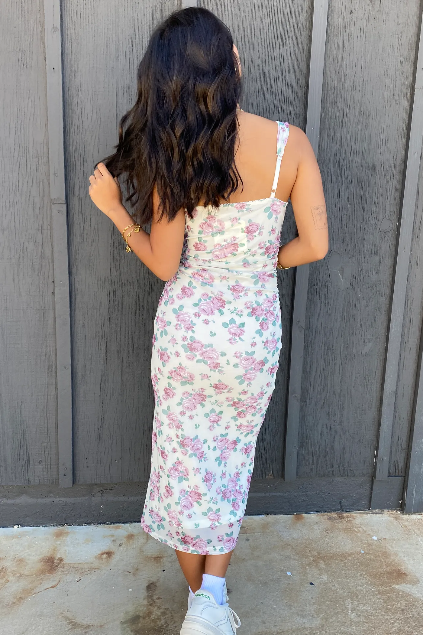 Sleeveless Floral Midi Dress