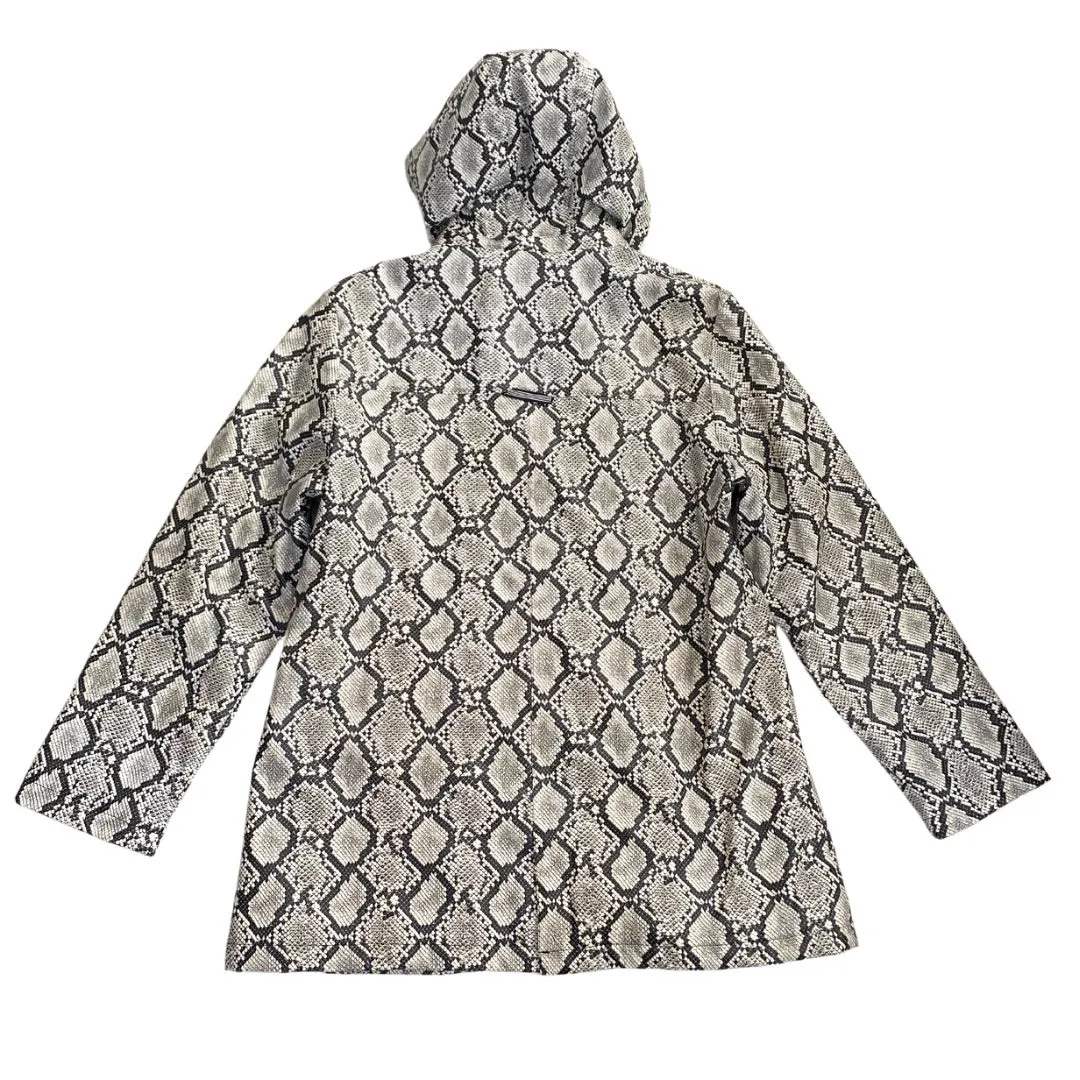 Snakeskin Rain Coat Cream  SIZE XL