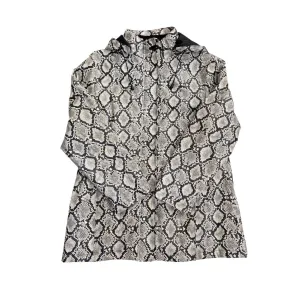 Snakeskin Rain Coat Cream  SIZE XL